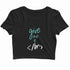 Coding Nerd Engineering CODE IS CLEAN MIND IS DIRTY Custom Printed Graphic Design Crop Top T-Shirt for Women